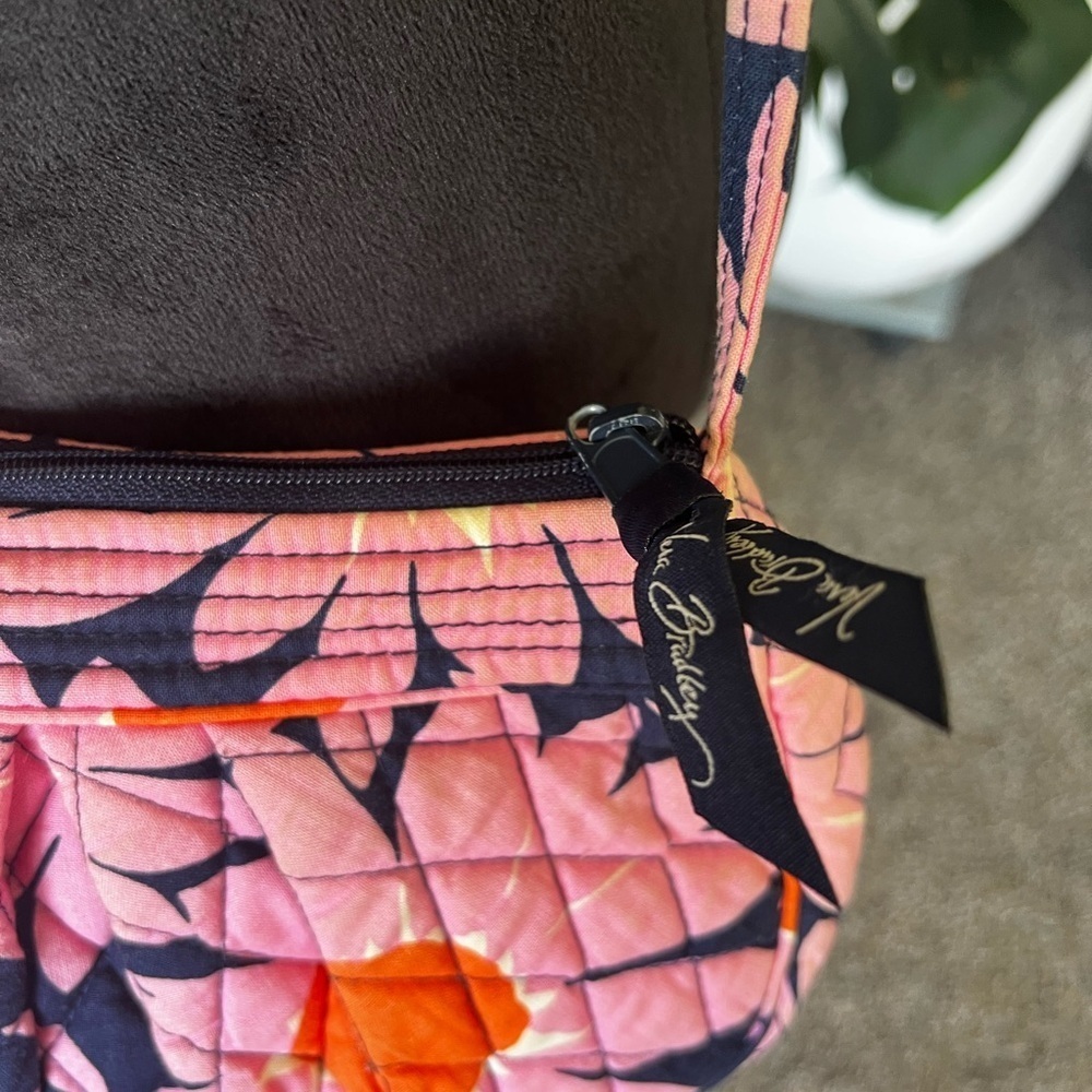 Vera Bradley Pink and Orange Floral Crossbody Bag - Picture 3 of 7
